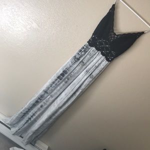 NWOT Crocheted top long dress